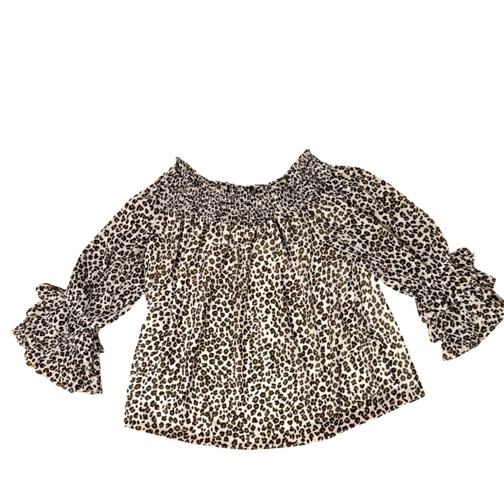 CeCe Women’s Leopard Print Blouse